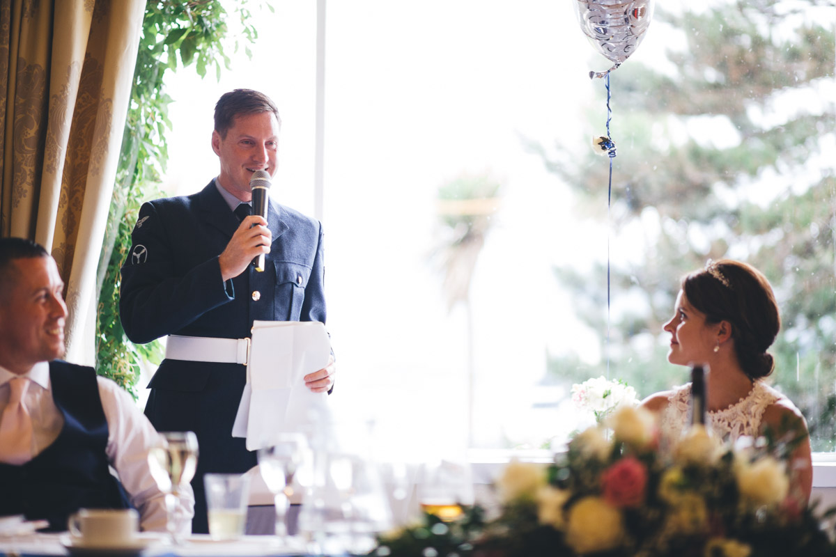 groom making a speech