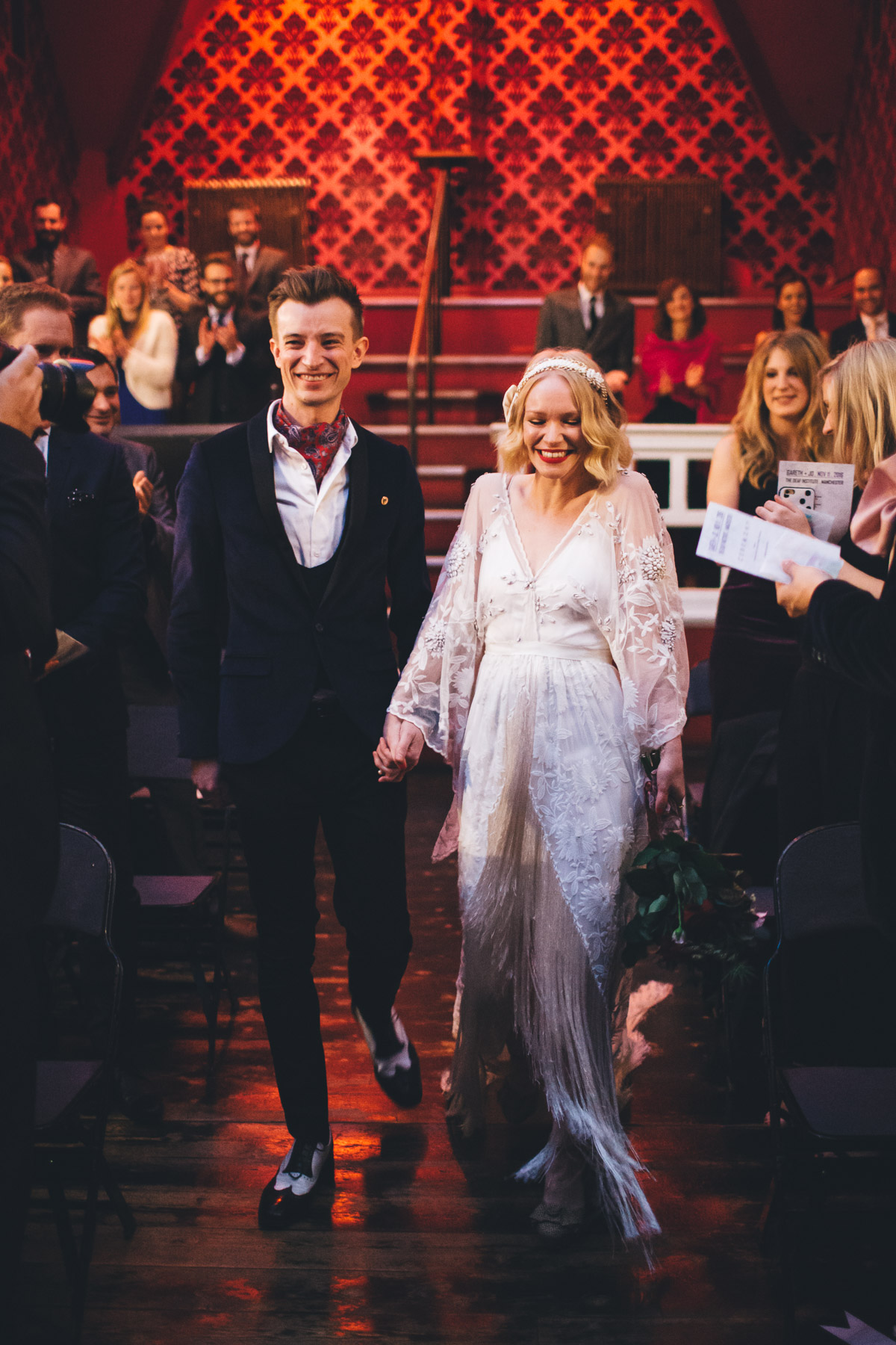 walking down the aisle