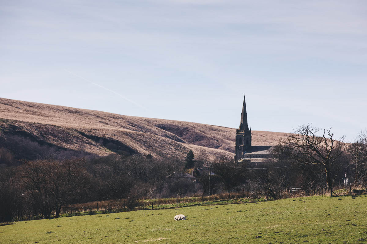 landscape shot of church