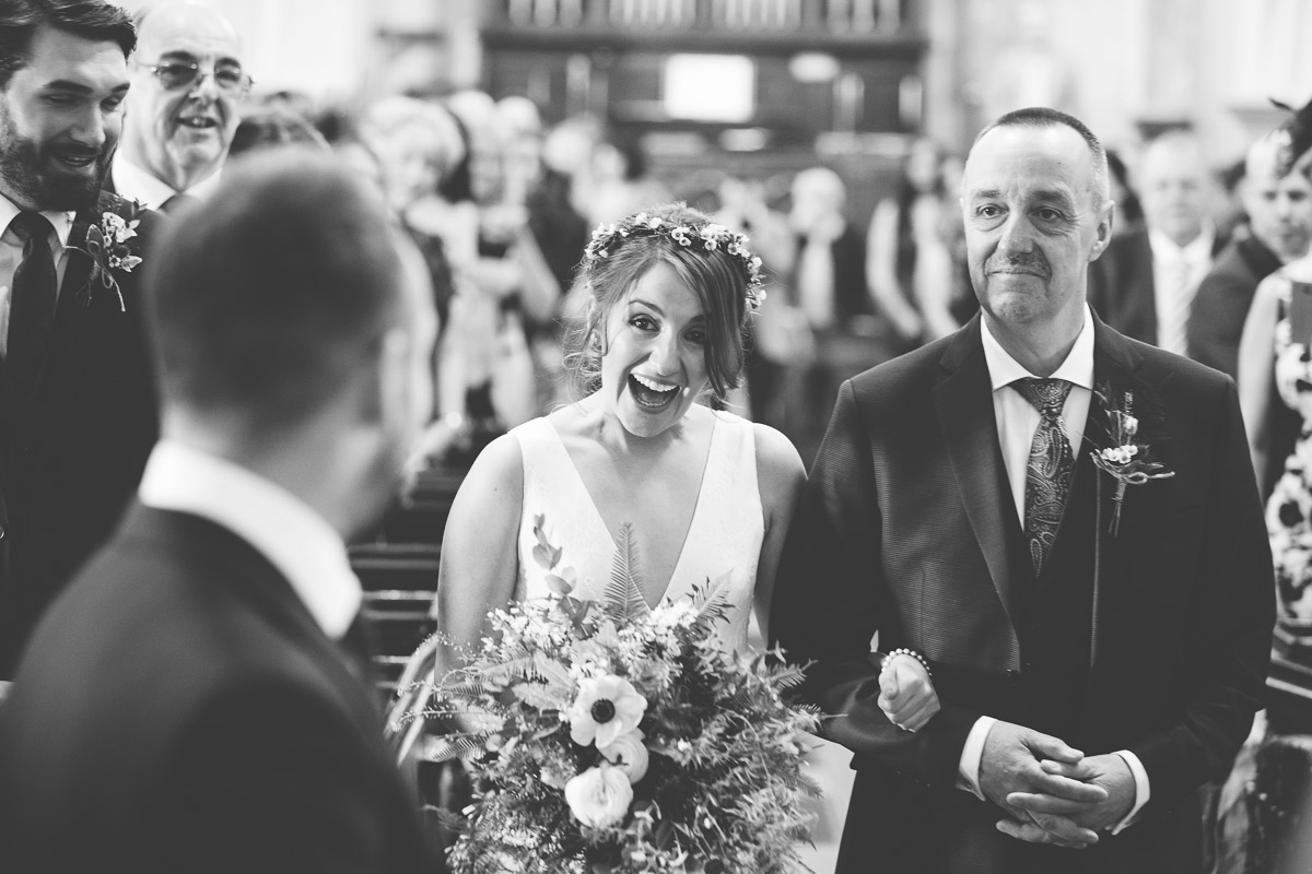 shocked looking bride
