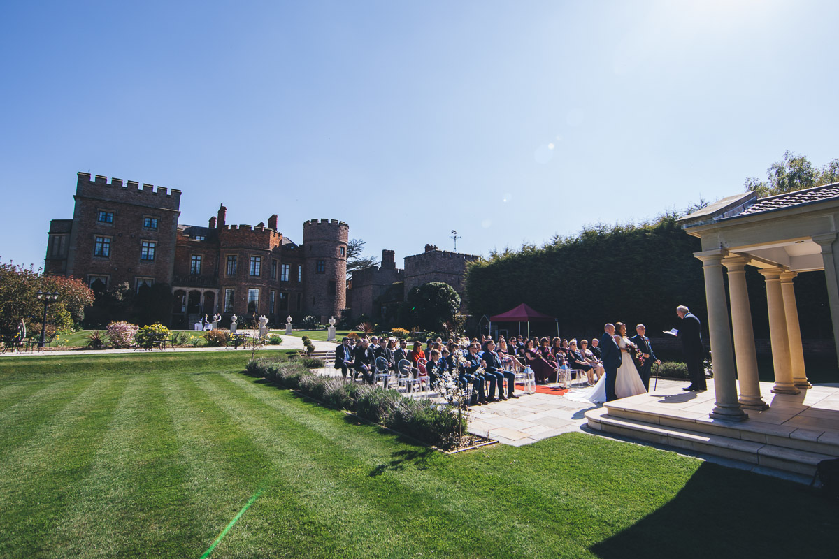 Rowton Castle outdoor ceremony