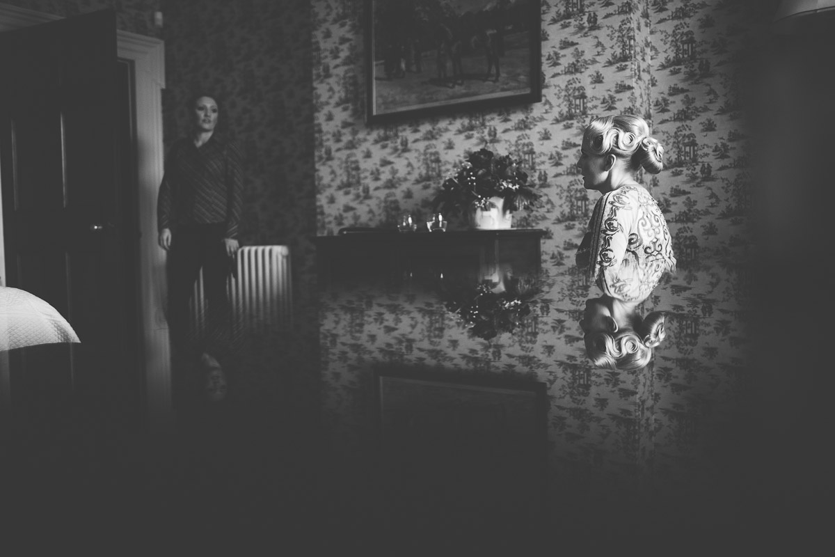 bride getting ready before her wedding photography