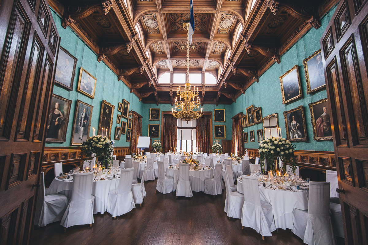 the state dining room before the wedding breakfast