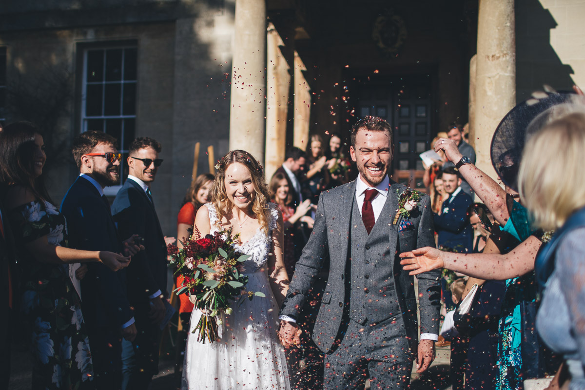 confetti shot outside elmore court