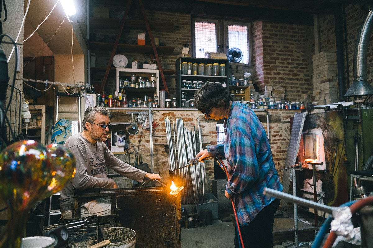 glass blowing shop