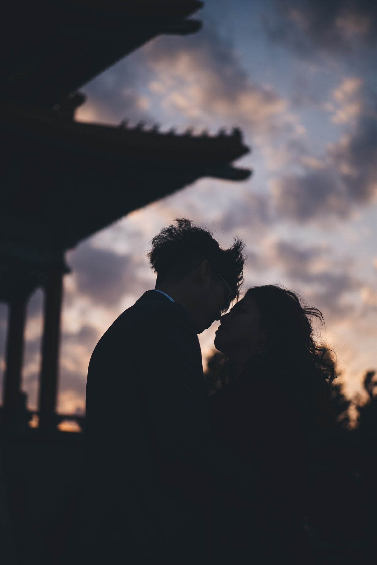 silhouette against the sky