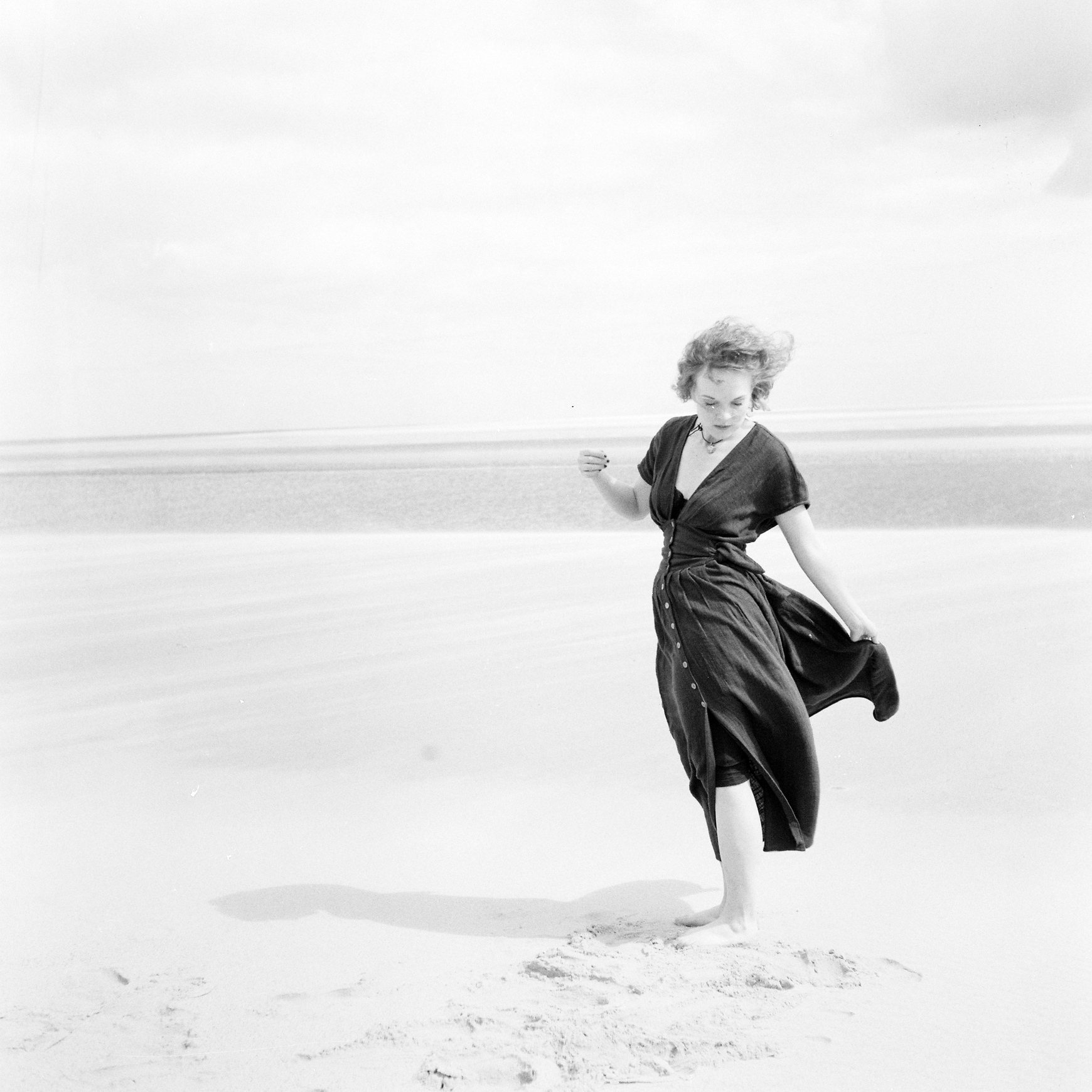beach portrait of girl