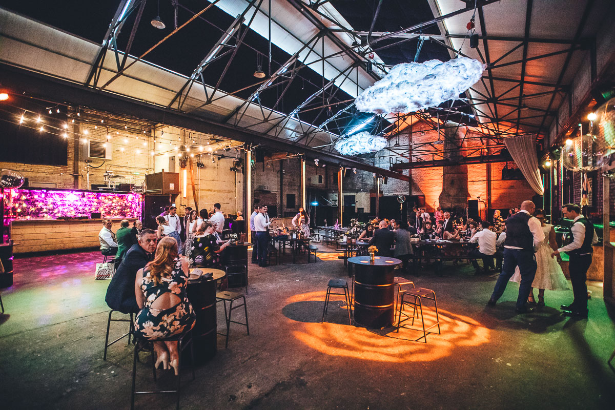 evening reception at camp and furnace