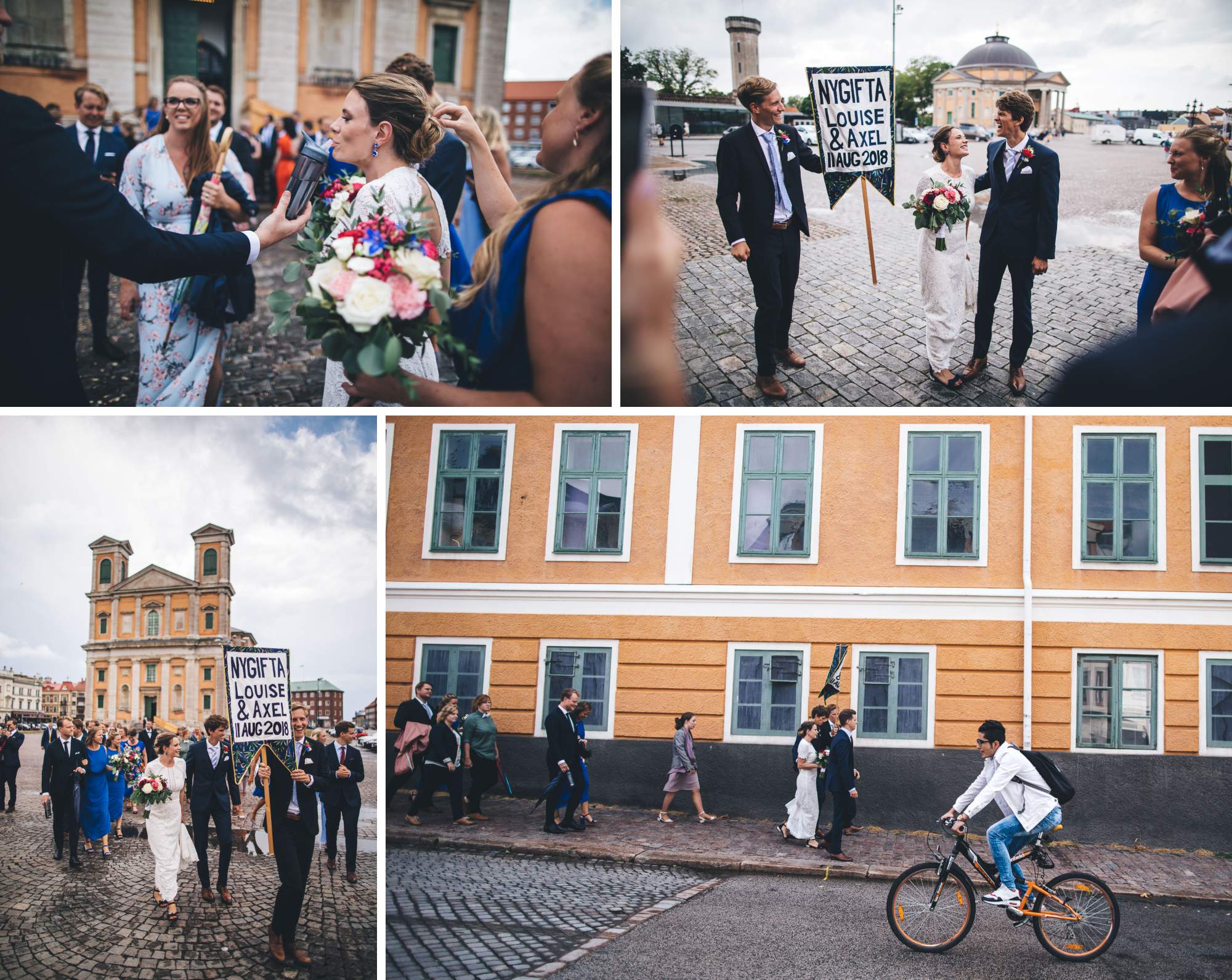 procession down to the boat