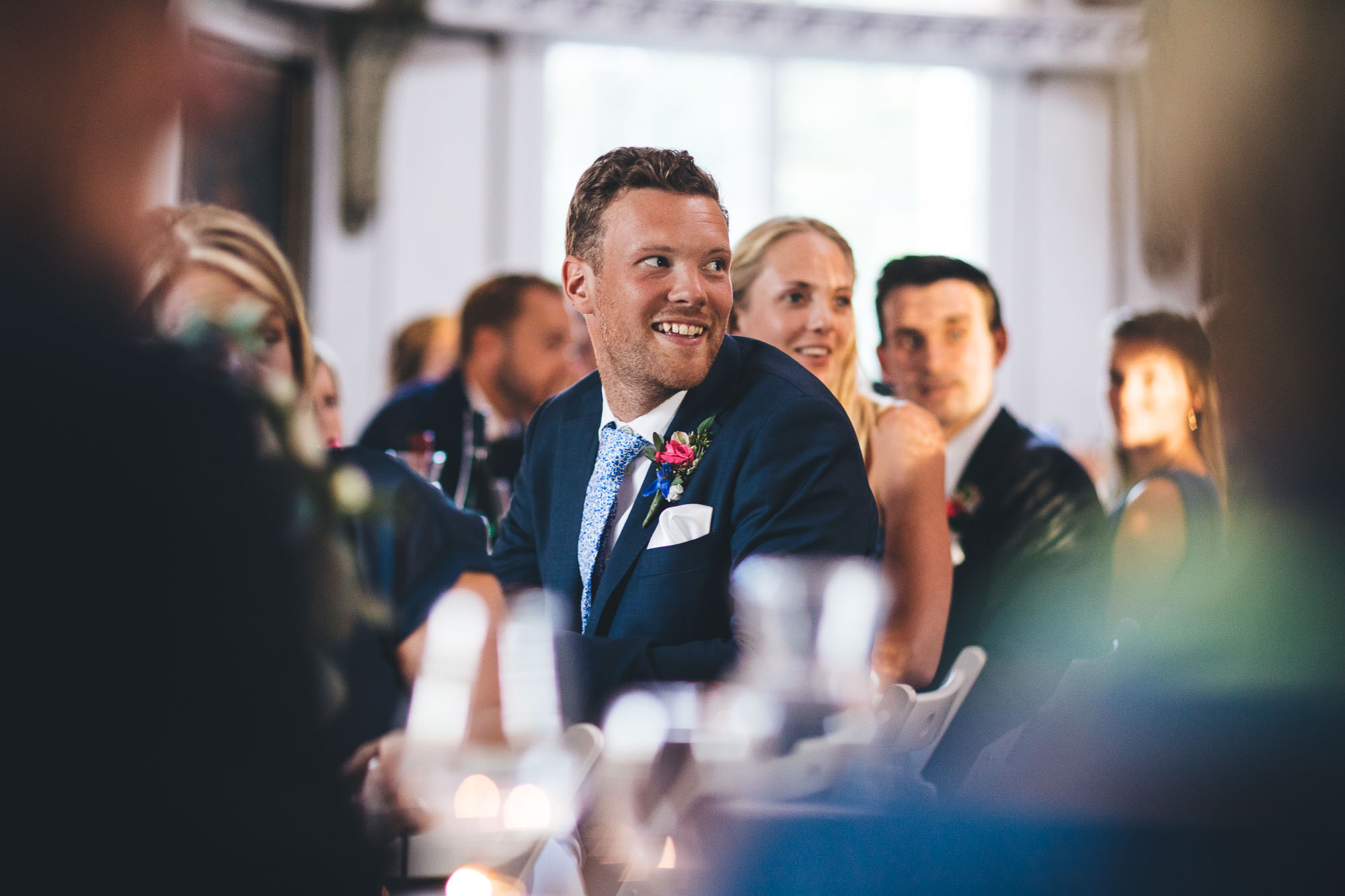 best man during the speeches