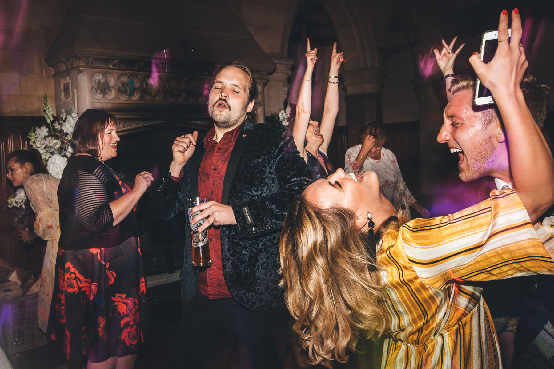 fun dancefloor wedding photography