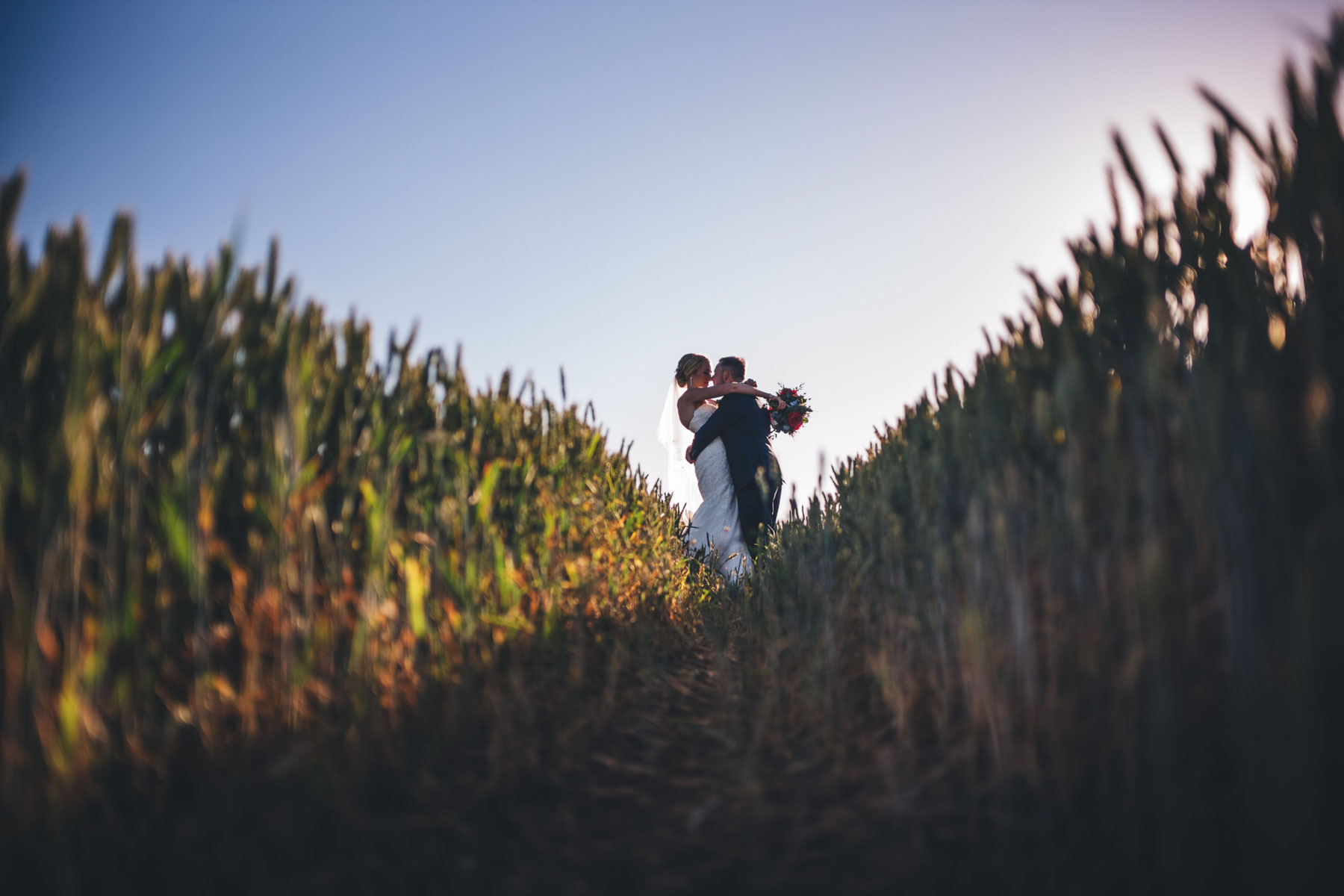 wheat field portrait