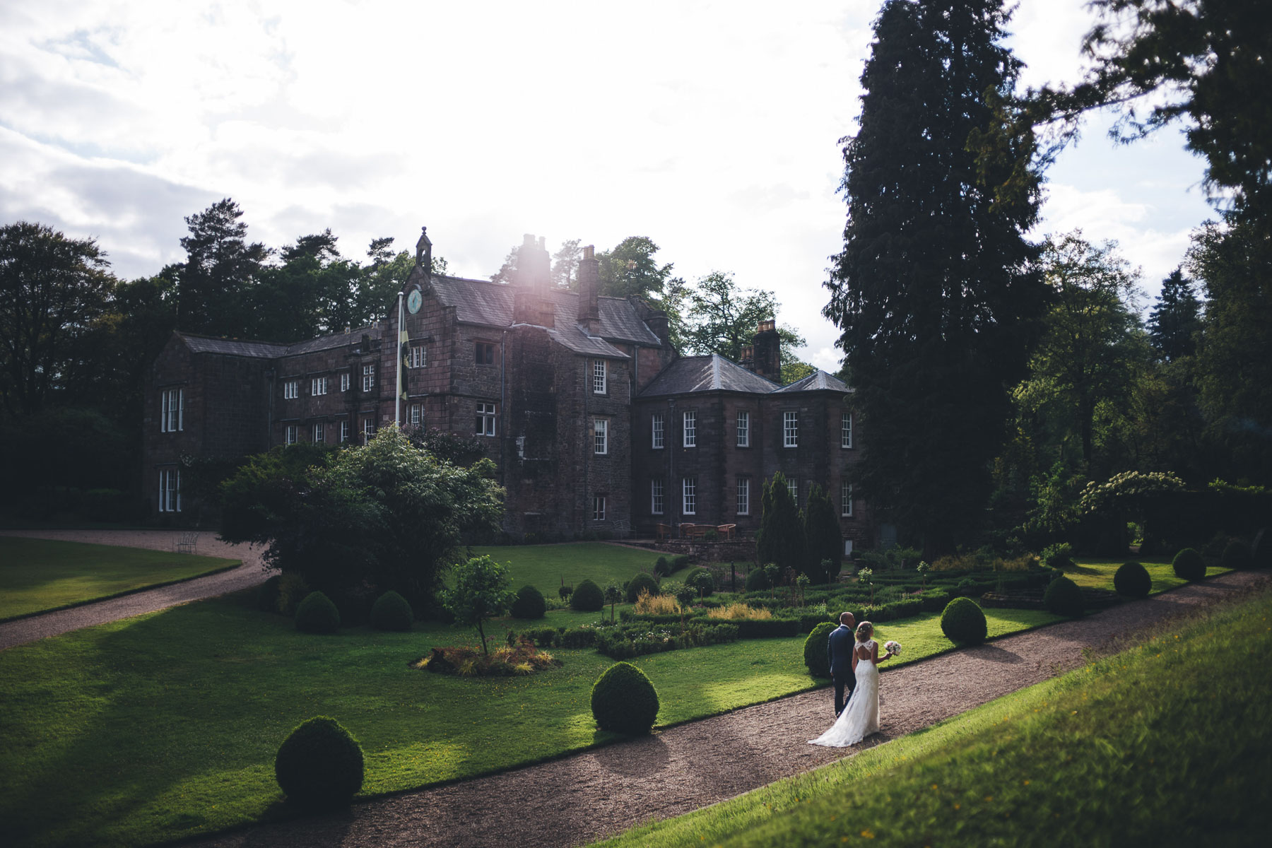 browsholme hall wedding portrait