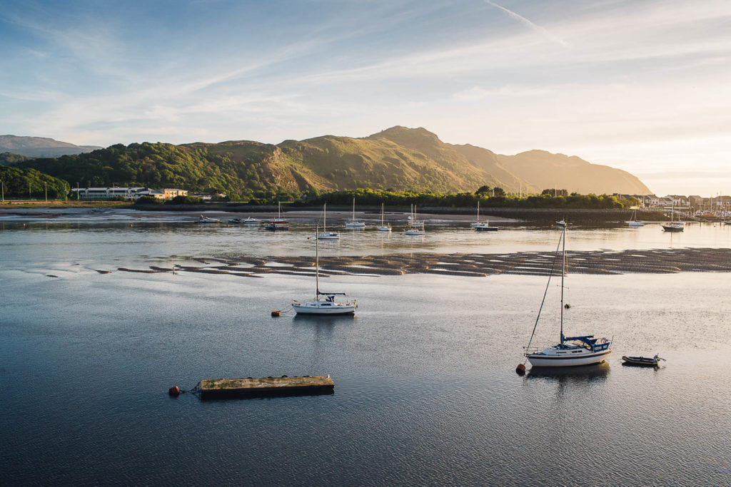 welsh estuary at end of day light