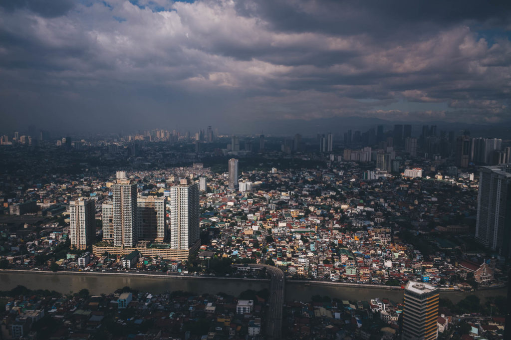daytime shot above Manila