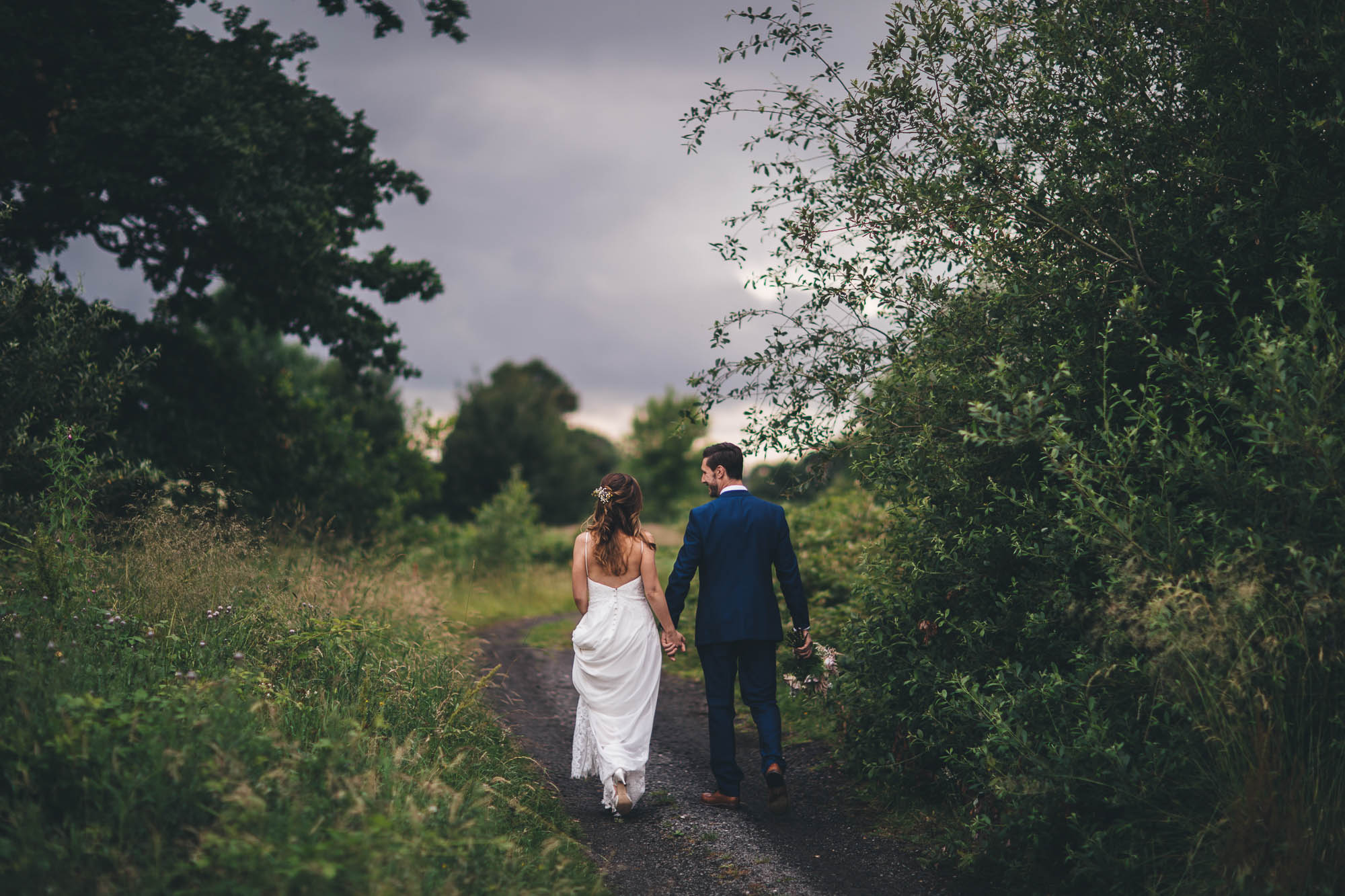 COUPLE TAKE A WALK AT STYAL LODGE GARDENS