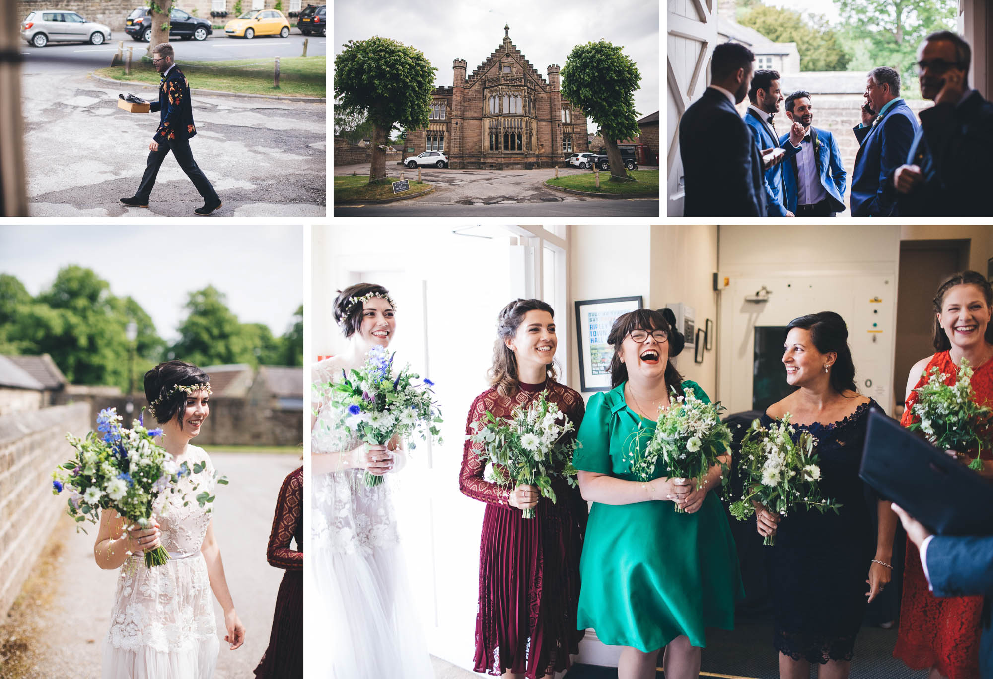 guest preparing for cycling wedding