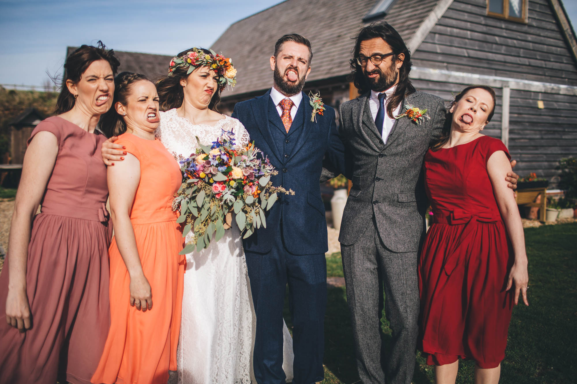 funny faces for the formal photos