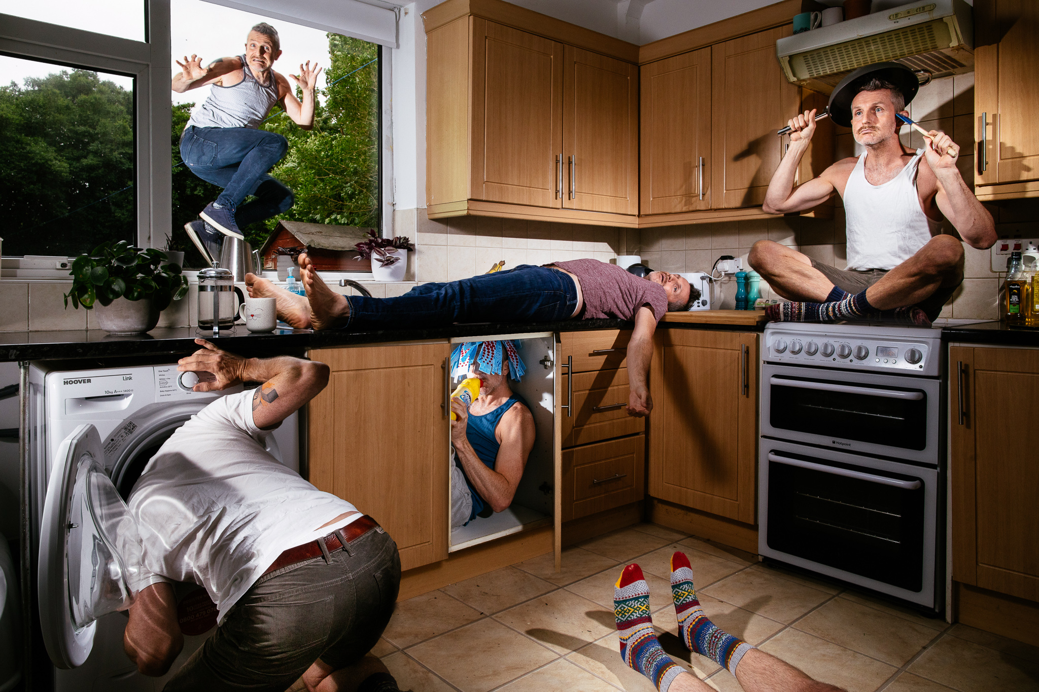 kitchen multiple mikes during lockdown