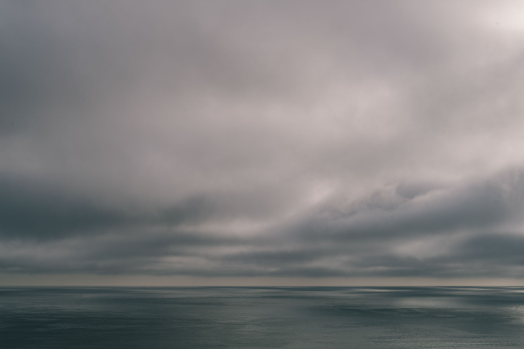 emotional looking seascape in greys