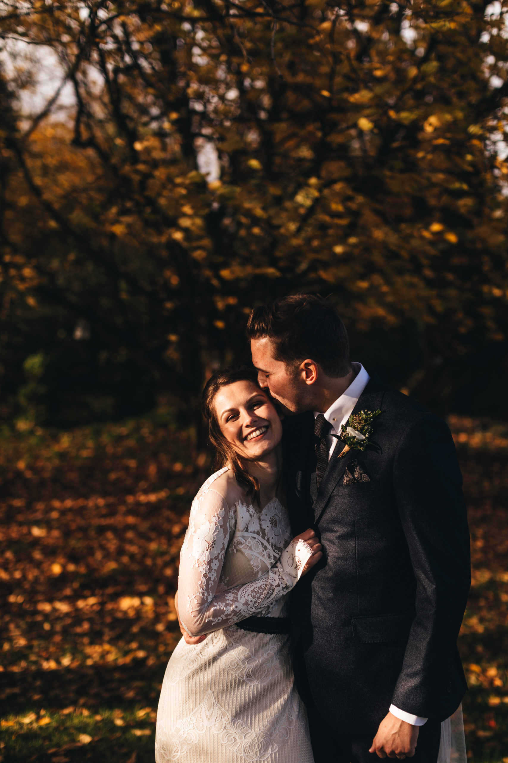 romantic wedding portrait