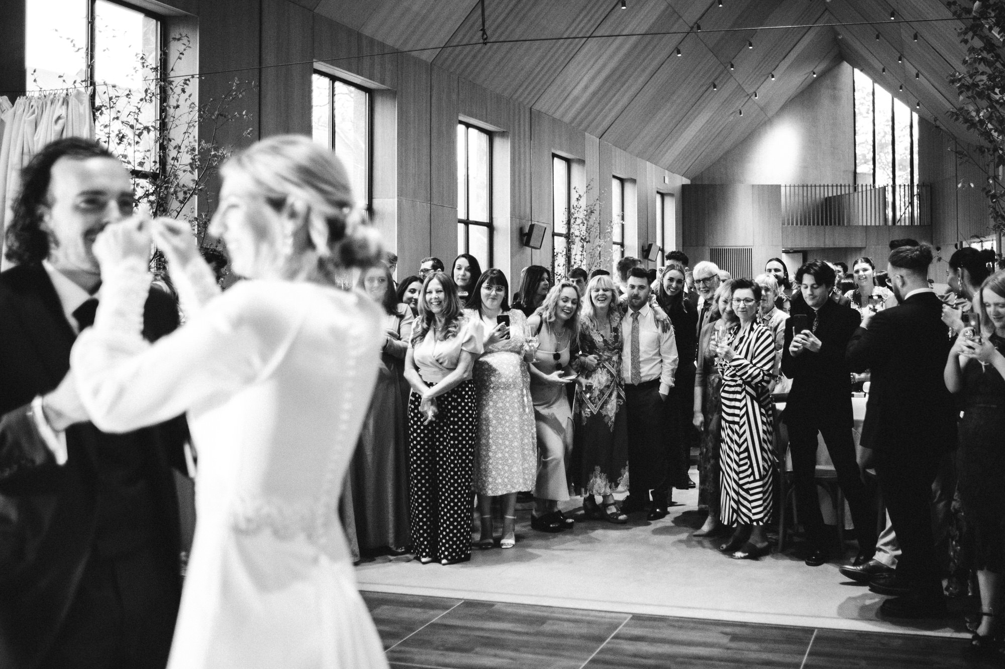 guests watch first dance
