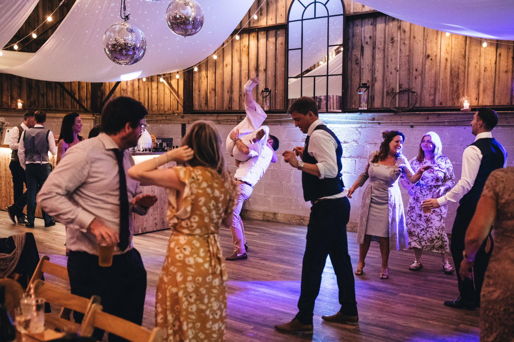 wedding barn dancefloor