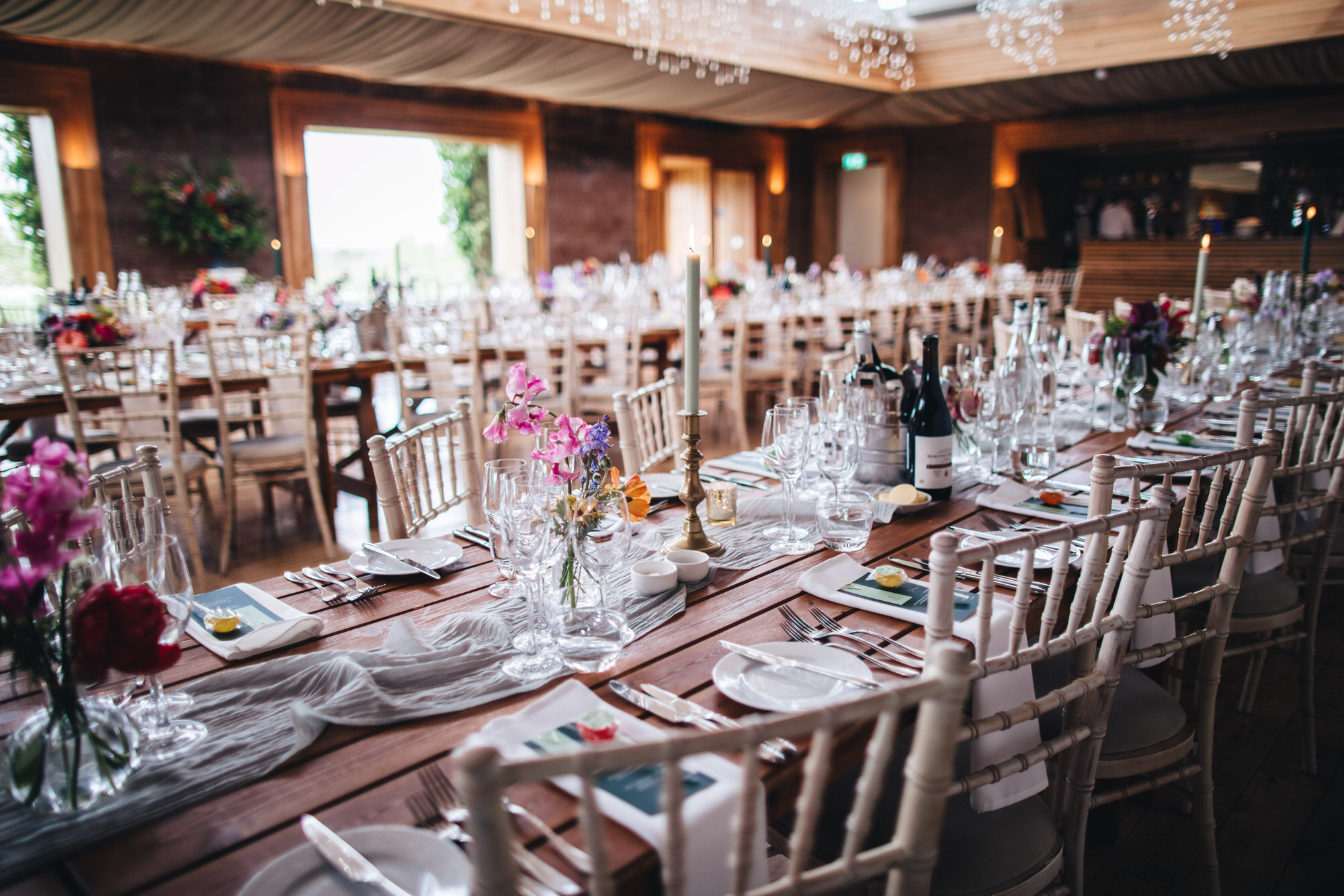 close set places for wedding guests, interiors The Gillyflower for wedding breakfast